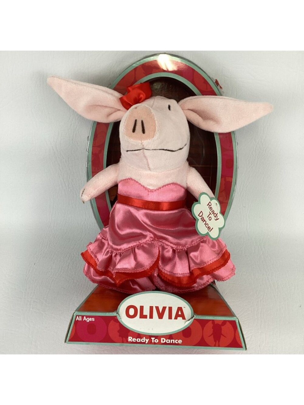 Olivia The Pig Ready To Dance 8" Plush Stuffed Animal Toy Pink Dress Piglet New
